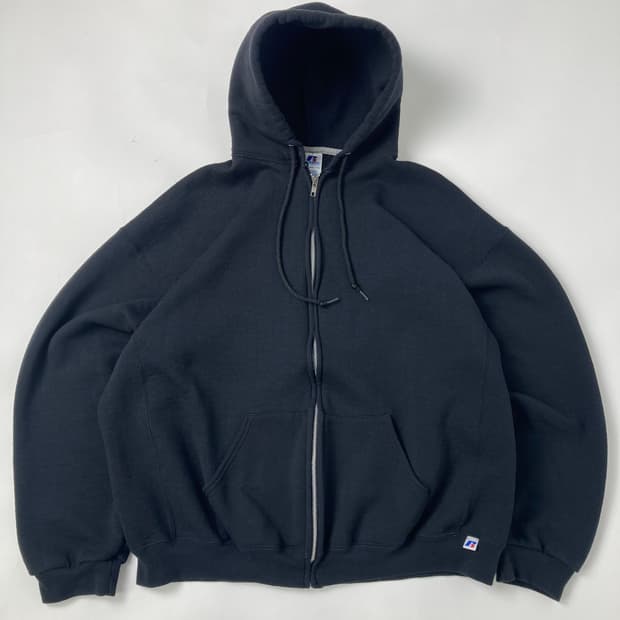 00s Russell Zip Up Hoodie (black)