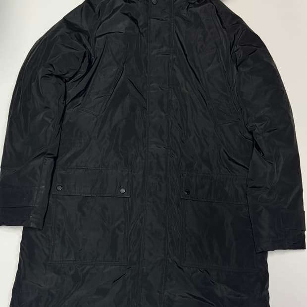 디키즈 Dickies 리얼 리쿤 후드 미니멀 롱 패딩 L 블랙