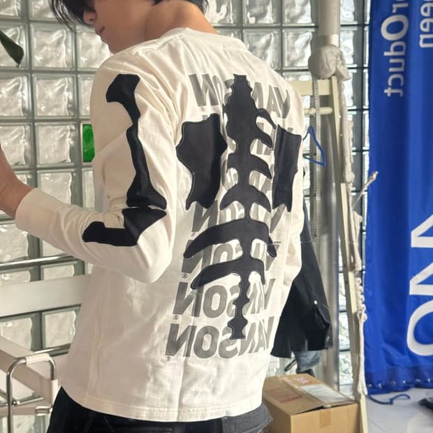 LONG SLEEVE TEE 본 롱슬리브 티셔츠 NVLT-2414