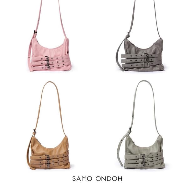 세이모온도 벨트백 그린