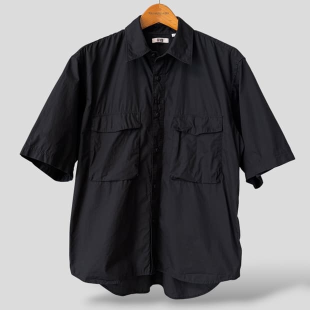 (M)유니클로U 유틸리티 오버사이즈 반팔셔츠