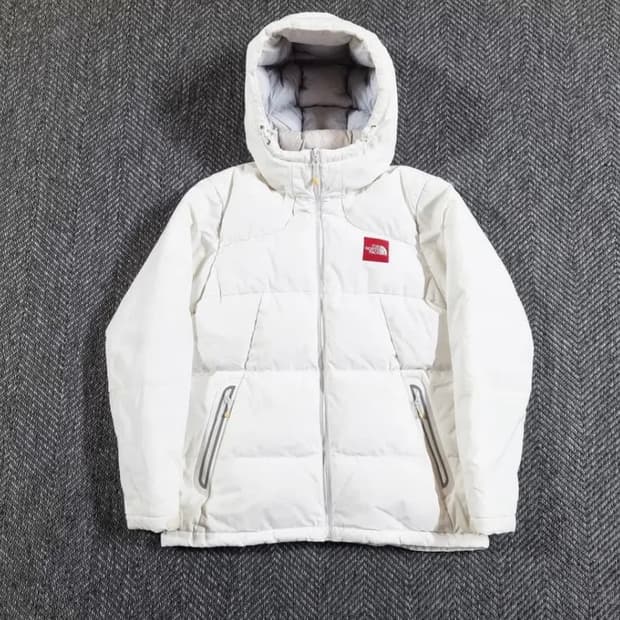 노스페이스 아이보리 화이트 패딩