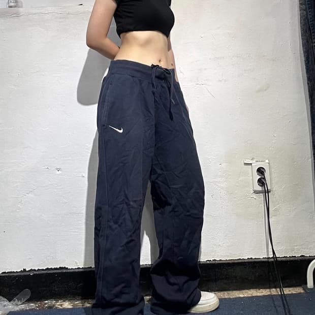 나이키 로고 네이비 팬츠