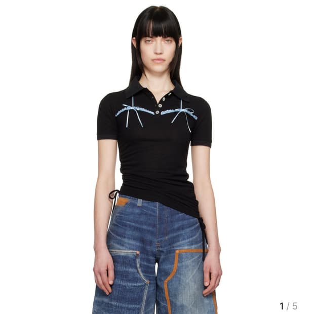 앤더슨벨 블랙 홀터 스트링 피케 폴로