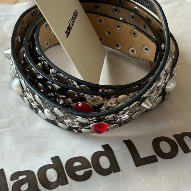 제이디드런던 Jaded London Silver Mamba Belt