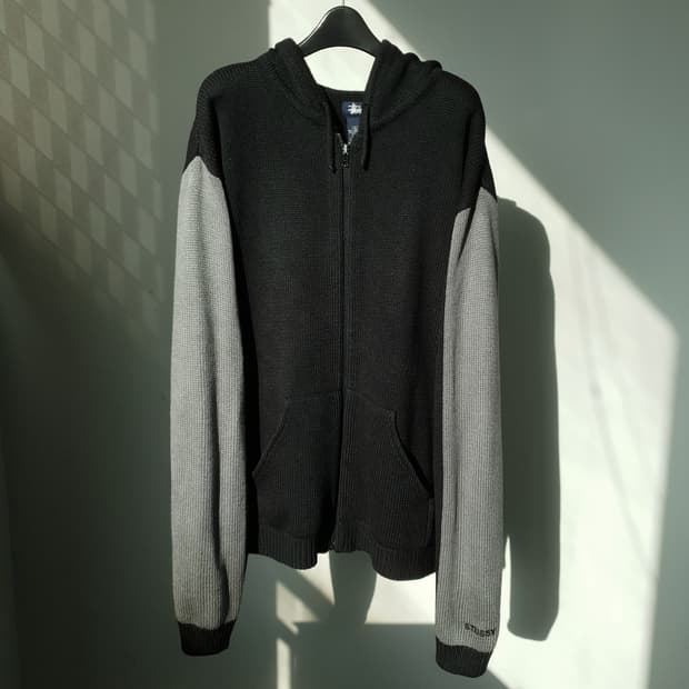 90s STUSSY Kint Hood Zip-up