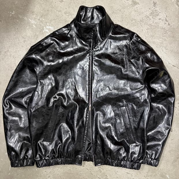 무신사 스탠다스 레더 트랙 재킷[2398]