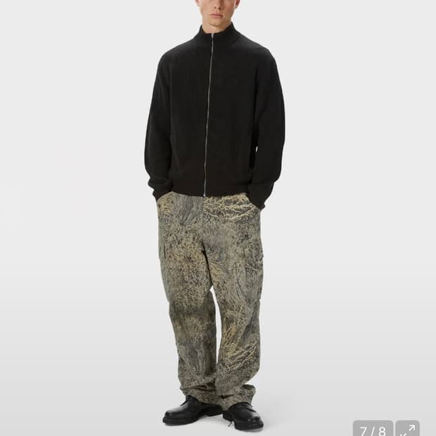 디스이즈네버댓 풀집 가디건 울집업 L 블랙