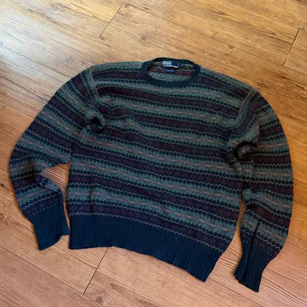 폴로랄프로렌 울 페어아일 니트 M