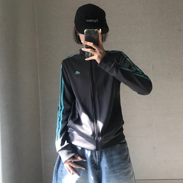 아디다스 그레이 민트 져지