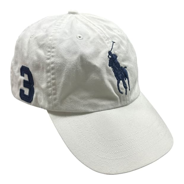 ✨ (바배) 폴로 랄프로렌 빅포니 화이트 볼캡 모자 