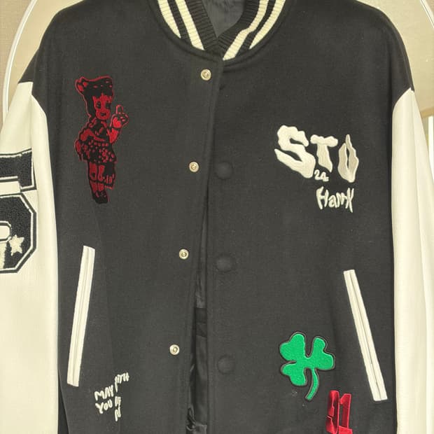 STU hank 행크 바시티 자켓 m