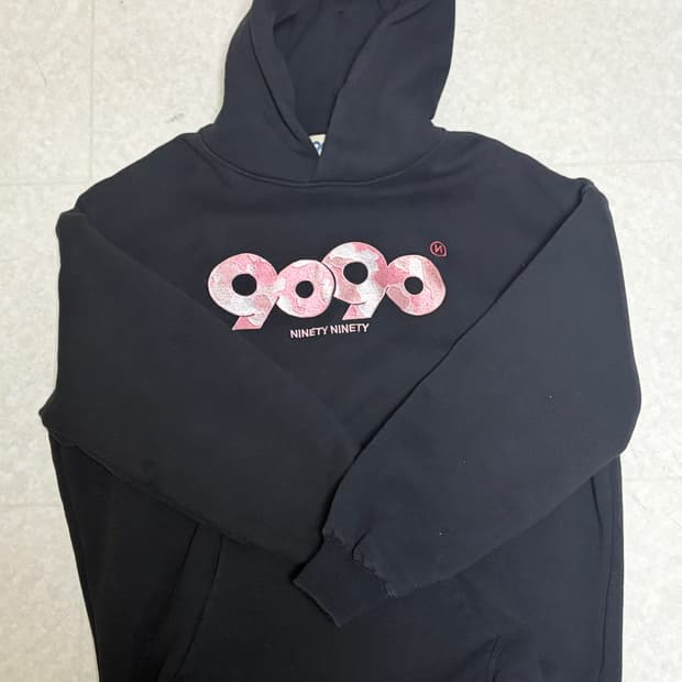 9090후드티 블랙 L
