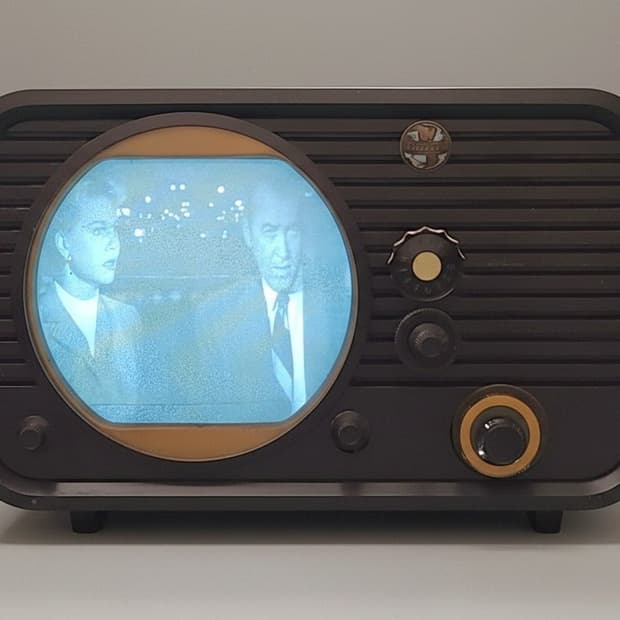 빈티지 TV [대여] 텔레톤 10인치 흑백 레트로 TV