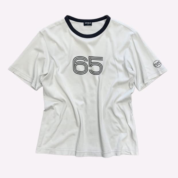 vintage uniqlo 65 printing t-shirt
