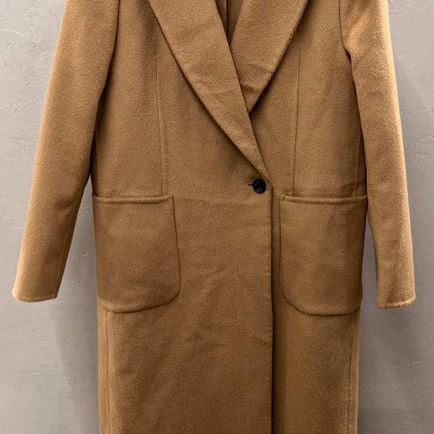 카멜 캐시미어 100 코트 88사이즈