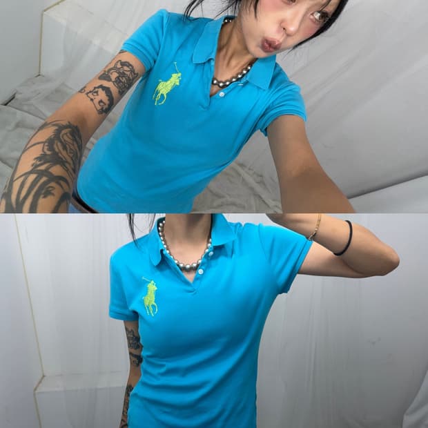 Polo Big Pony “Mint" PK T-shirt