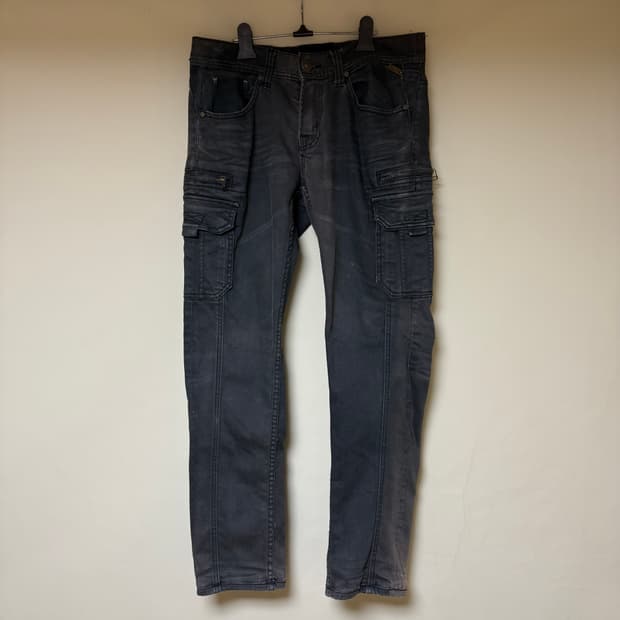 버커루 빈티지 차콜 카고 팬츠