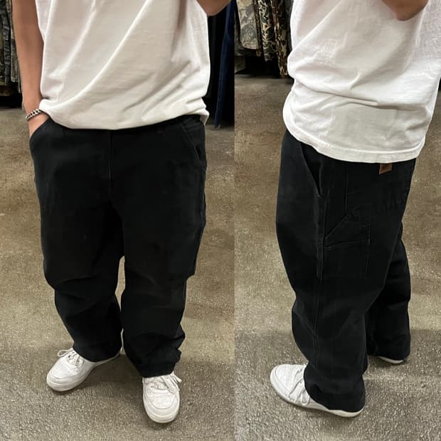 Carhartt B11 블랙 카펜터 팬츠 (36“)