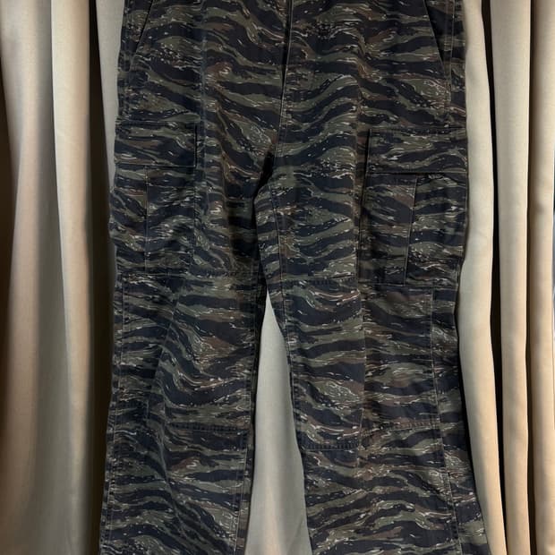 (34) 슈프림 카모 카고팬츠 올리브 타이거 