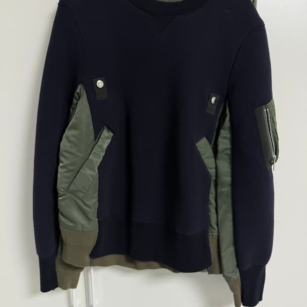 사카이 스폰지 믹스 풀오버 맨투맨