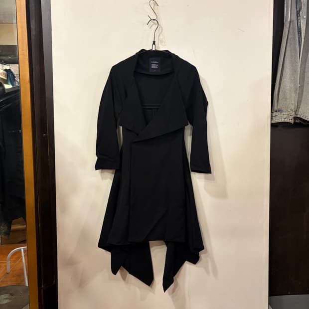 리미 푸 요지야마모토 아방가르드 드레이프 암홀커팅 코트