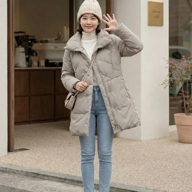 SISLEY 시슬리 덕다운 롱패딩_95