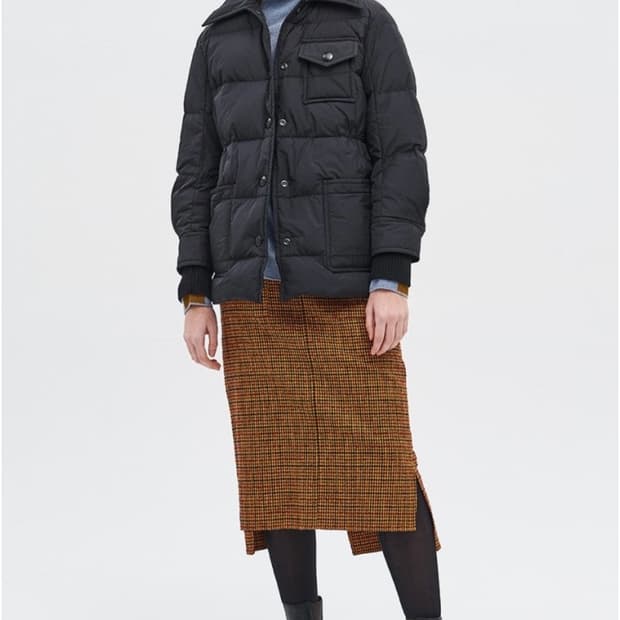 TIME 타임 체크 스커트