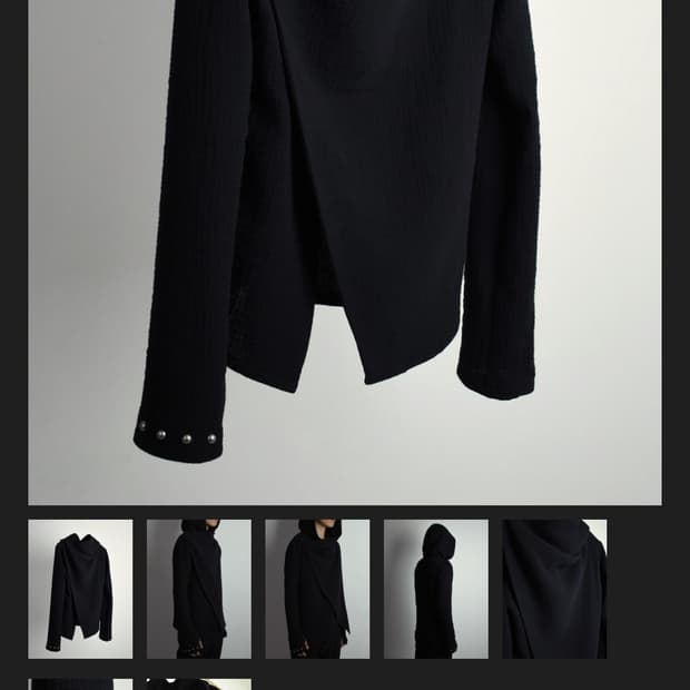 0030 드레이프 후드자켓