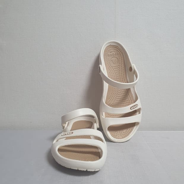 230mm 크록스 샌들 클레오2 오이스터 골드
