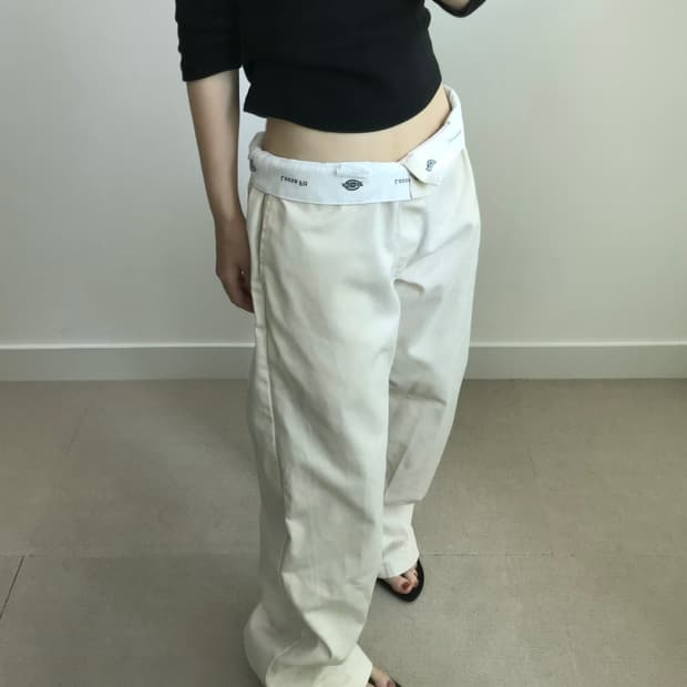 디키즈 아이보리 코튼팬츠