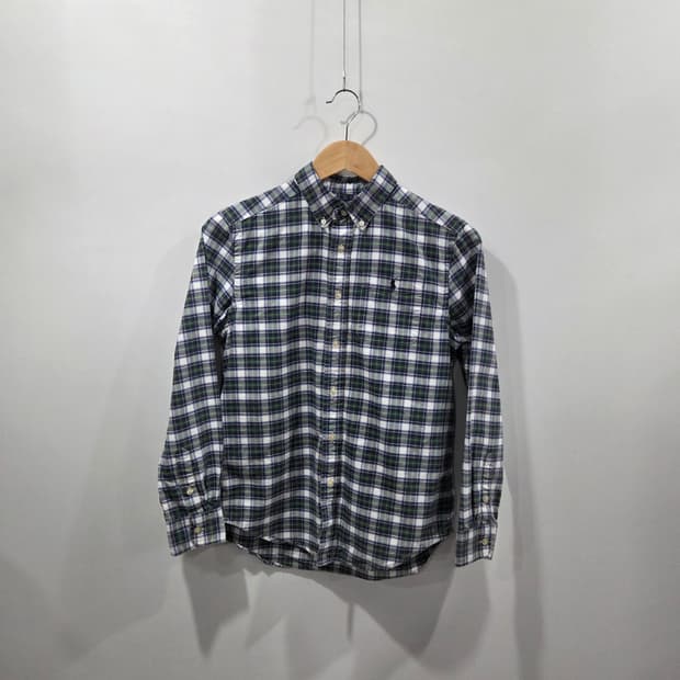 폴로랄프로렌 보이즈 버튼다운 타탄체크 셔츠 L/14/16