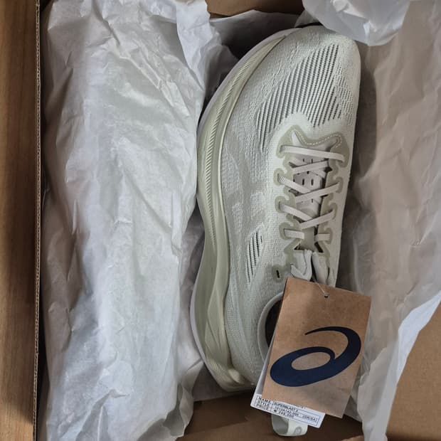 [270] 아식스 슈퍼블라스트2 그레이 세이지(연두) 새상품 급처해용💚