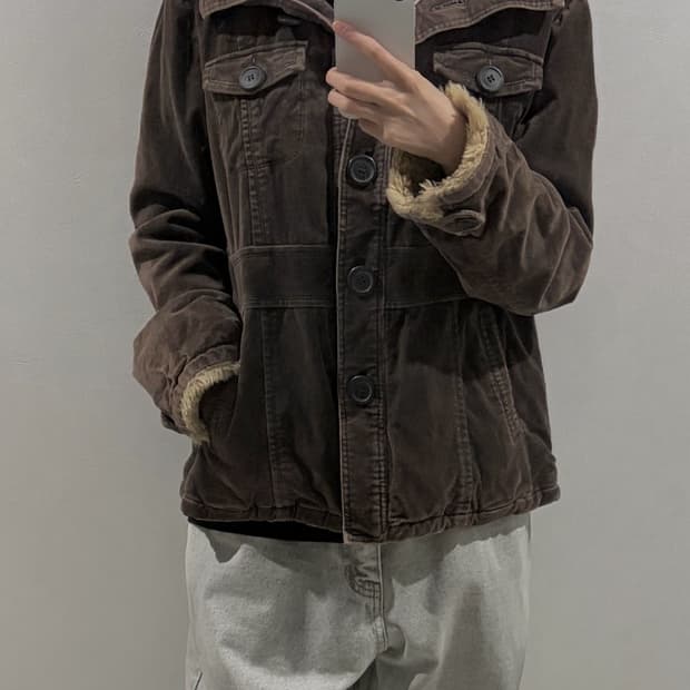 빈티지 퍼카라 코듀로이 자켓