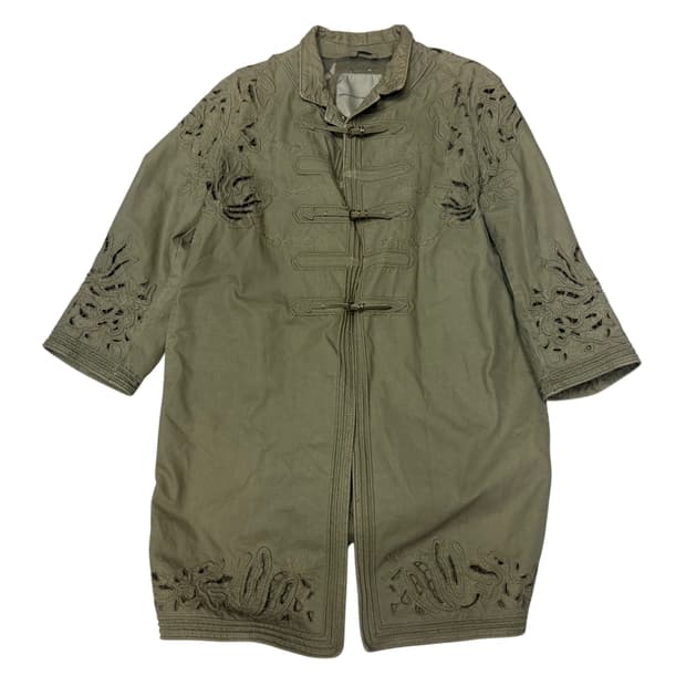 Ermanno Scervino 베이지패턴코트 42 Size