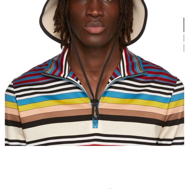 폴스미스 피셔맨 코튼 모자 오프화이트