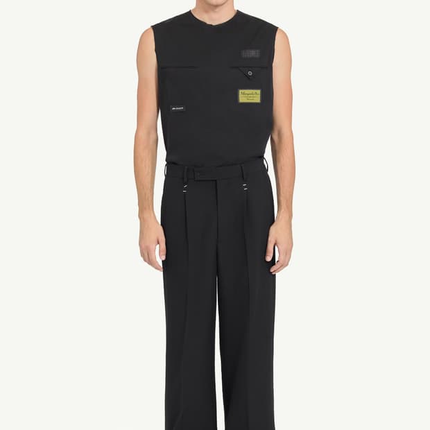 (새제품) MM6 메종 마르지엘라 스테이플드 울 트라우저 48