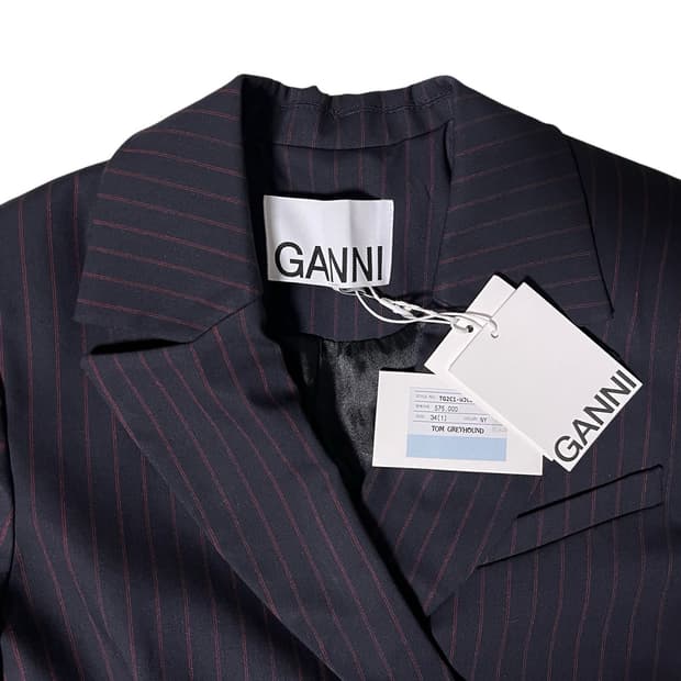 (새상품) GANNI 가니 스트라이프 수트 세트