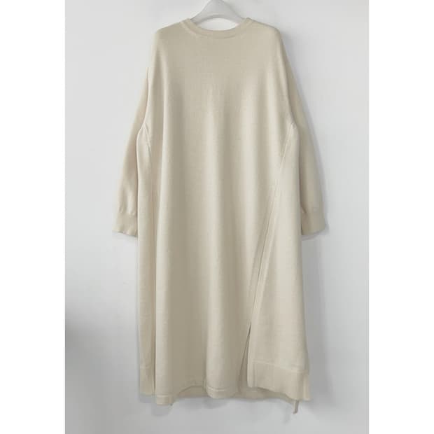 시스템 울 캐시 니트 롱 원피스