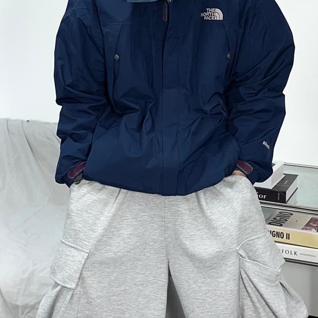 노스페이스 딥 네이비 고어텍스 바람막이 L