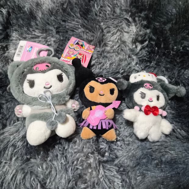 쿠로미 인형키링 3종세트
