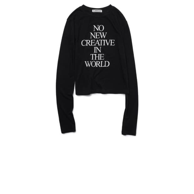 커렌트 롱슬리브 티 블랙 제니 손민수