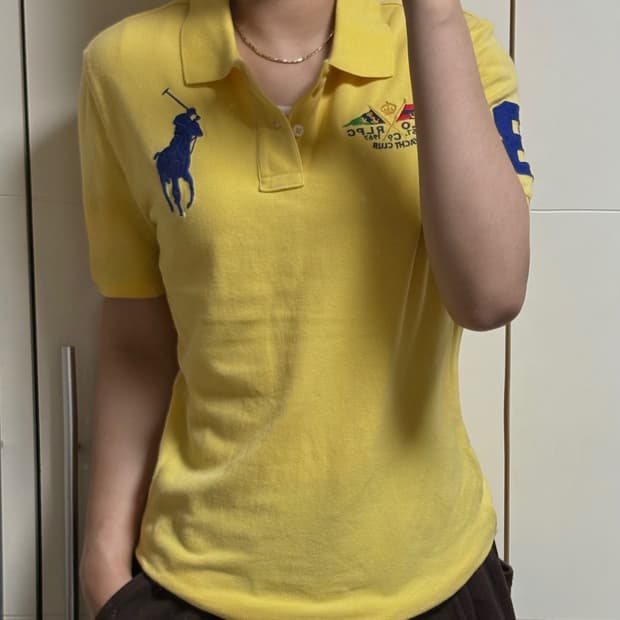 폴로 랄프로렌 빅포니 버터 옐로우 카라티