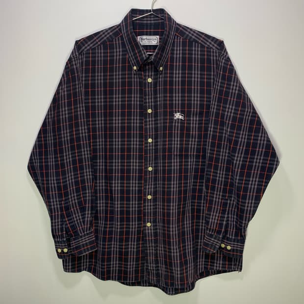 버버리 블랙 체크 셔츠