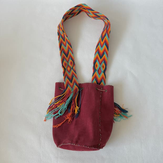 Pre owned 스웨이드 원통백