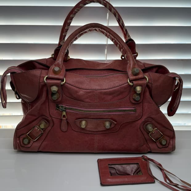 빈티지 발렌시아가 클래식 시티백