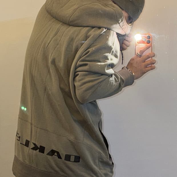 오클리 빈티지 롱 후드집업