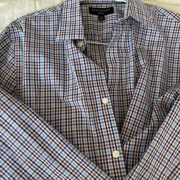 바나나리퍼블릭 체크셔츠