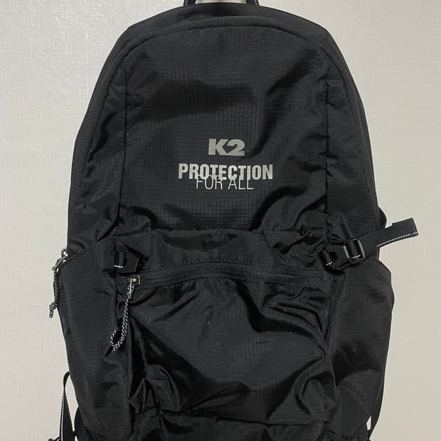 K2 블랙 백팩 가방 