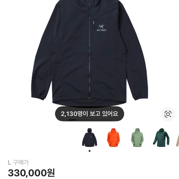 아크테릭스 스쿼미시 후디 블랙 사파이어